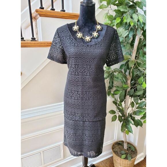 Vintage Ultra Teeze Black Polyester Short Sleeve Top & Skirt 2 Piece Suit 2X - Picture 1 of 7